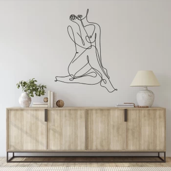 Дизайнерська дерев'яна картина "Naked" (50 x 37 см)