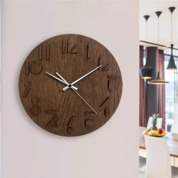 Дерев'яний настінний годинник Moku Katori (38 x 38 см)