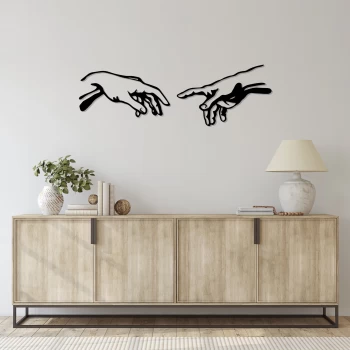 Деревянная картина "Touch"  (50 x 16 см)