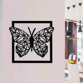 Деревянная картина "Butterfly"  (50 x 47 см)