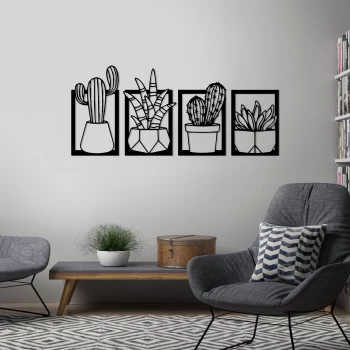 Деревянная картина "Botany"  (50 x 22 см)