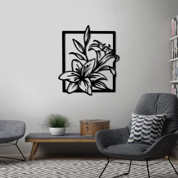Дерев'яний малюнок "Lily" (50 x 44 см)