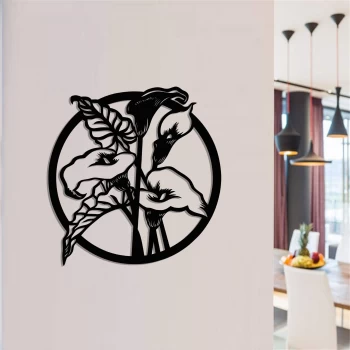 Деревянная картина "White Fly"  (50 x 50 см)