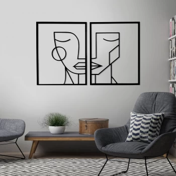 Деревянная картина "Two souls"  (60 x 47 см)