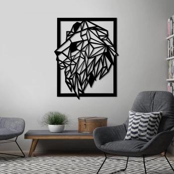 Дерев'яна картина "Lion Side" (50 x 39 см)