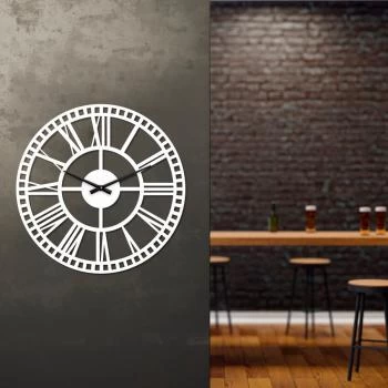 Білий дизайнерський настінний годинник Moku Takassaki (38 x 38 см)