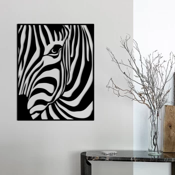 Дерев'яна картина "Mysterious Zebra" (50 x 40 см)