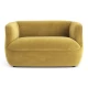 Диван дизайнерський "Brune" 135х80х70 см. Жовтий