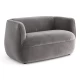 Диван дизайнерський "Brune" 135х80х70 см. Сірий