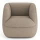 Крісло дизайнерське "Brune" 80х80х70 см. (Бежевий "Букле")