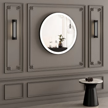 Круглое зеркало на стену YAMATO Iron Mirror