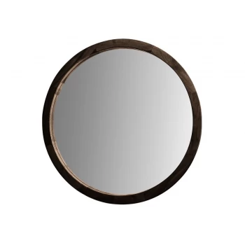 Выразительное зеркало круглое настенное BLACK WATER