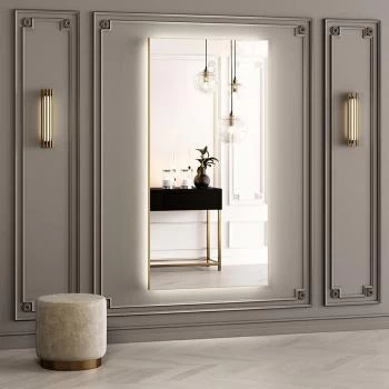 Белое зеркало в прихожую AVANGUARD