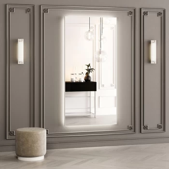 Белое зеркало в прихожую AVANGUARD