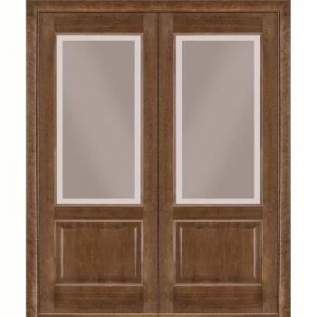 Двери классик Classik 04 Дуб браун (застекленная)