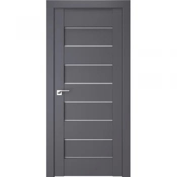 Двери межкомнатные серого цвета Elit Plus 112 Антрацит (ПГ)