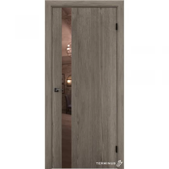 Темная дверь Solid 802 Тундра (зеркало бронза)