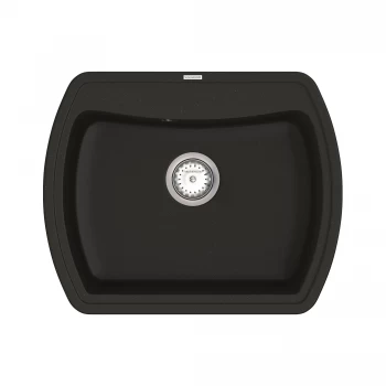 Кухонная мойка Norton NMP 01.63 Black + сифон