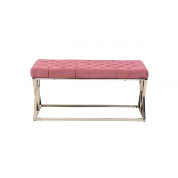 Банкетка BN-2 троянда антик + срібло