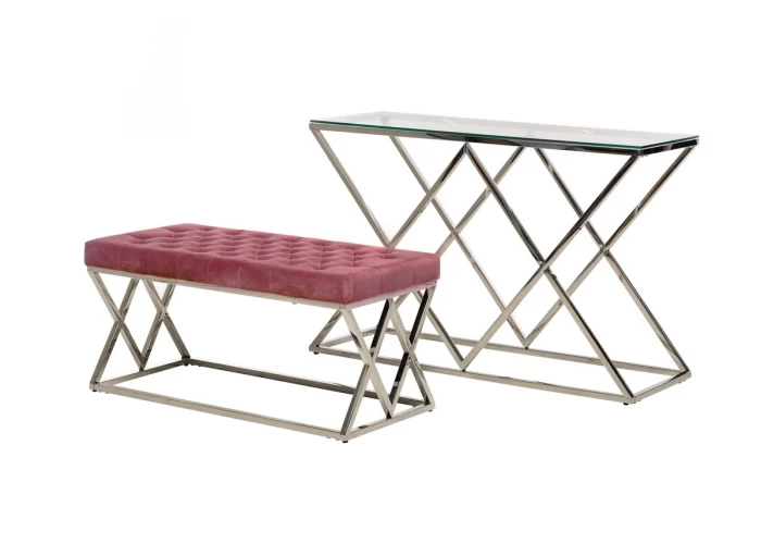  Банкетка BN-2 троянда антик + срібло  8 — замовити в PORTES.UA