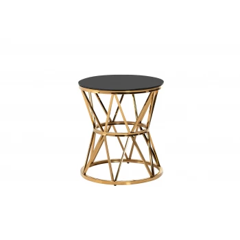 Журнальний стіл CH-1 чорний + золото