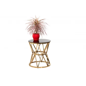 Журнальний стіл CH-1 чорний + золото