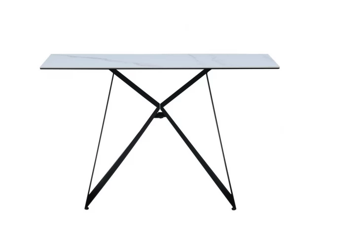  Консоль "Бруно" білий мармур + чорний  2 — замовити в PORTES.UA