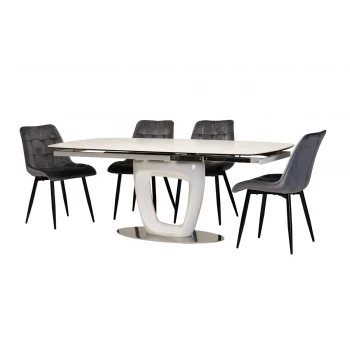 Керамічний стіл TML-825 білий мармур