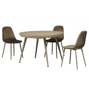 Стіл МДФ + матове скло TM-175 капучіно