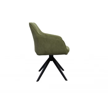 Стілець поворотний R-100 оливка + чорний