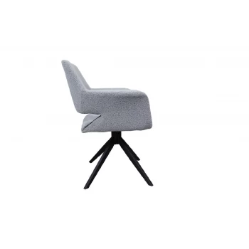 Стілець поворотний R-75 сірий + чорний