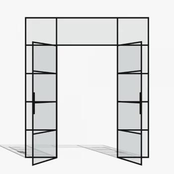 Zeist металеві перегородки та двері PZ-03 з двома рухомими полотнами