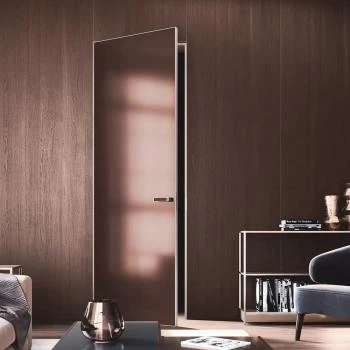 New Стандарт мод. SD Glass с зеркалом Сатин броназа/графит