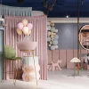 Ресепшн в дизайн-проект детского салона красоты "Happy kids", 63 м.кв — студия дизайна 10:02 Design Burean
