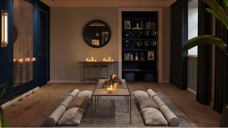 Салон в дизайн-проекте салона красоты Women's Club, 120 м. кв. — студия дизайна 10:02 Design Burean