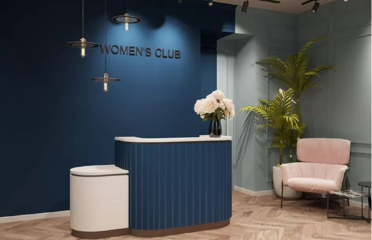 Ресепшн у дизайн-проекті салону краси Women's Club, 120 м. кв. - студія дизайну 10:02 Design Burean