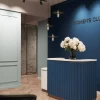 Ресепшн в дизайн-проекте салона красоты Women's Club, 120 м. кв. — студия дизайна 10:02 Design Burean
