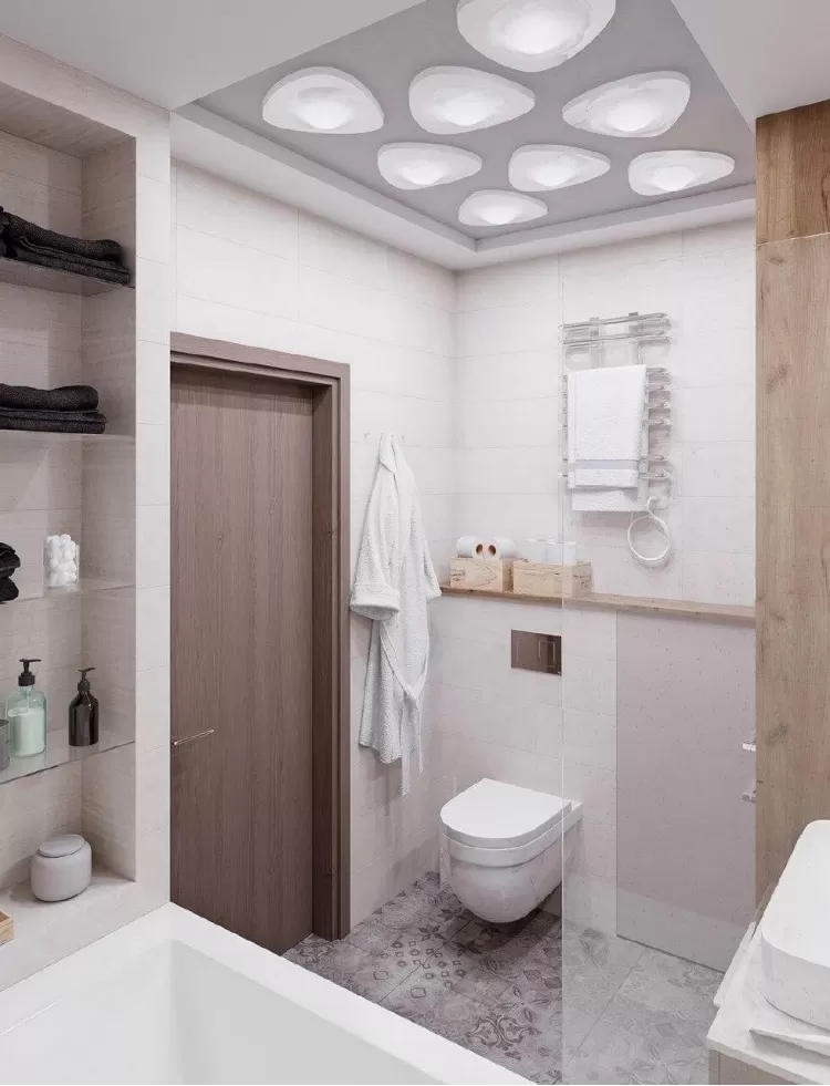 Санузел в дизайн-проекте квартиры в ЖК Наш будинок, 95 м.кв.— 10:02 Design Burean