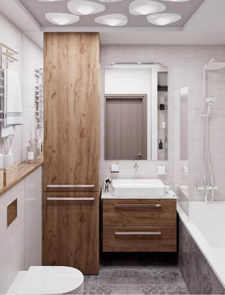 Санузел в дизайн-проекте квартиры в ЖК Наш будинок, 95 м.кв.— 10:02 Design Burean