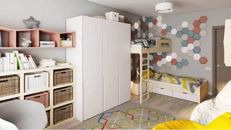 Дитяча в дизайн-проекті квартири в ЖК Наш будинок, 95 м.кв. 10:02 Design Burean