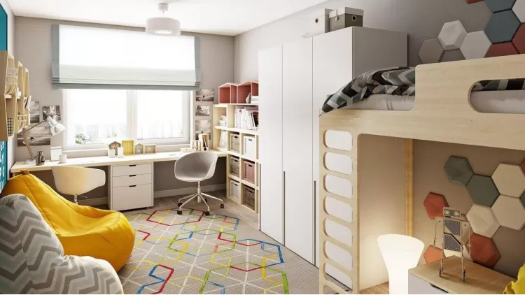 Дитяча в дизайн-проекті квартири в ЖК Наш будинок, 95 м.кв. 10:02 Design Burean