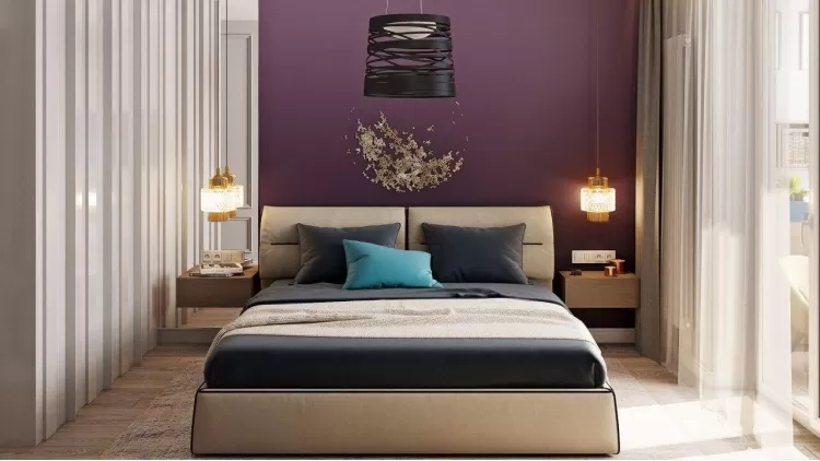 Спальня в дизайн-проекте квартиры в ЖК Наш будинок, 95 м.кв.— 10:02 Design Burean