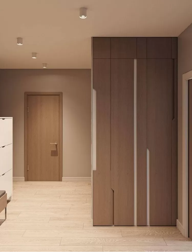 Коридор в дизайн-проекті квартири в ЖК Наш будинок, 95 м.кв. 10:02 Design Burean