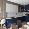 Кухня в дизайн-проекті квартири в ЖК Наш будинок, 95 м.кв. 10:02 Design Burean