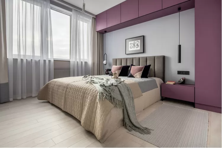 Спальня – оригинальное фото современного интерьера № 2513