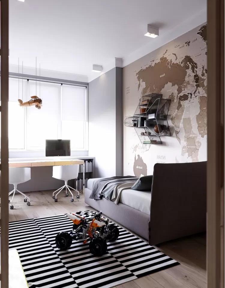 Дитяча кімната - ЖК Французький Квартал - квартира 82 м.кв - студія дизайну Art Partner