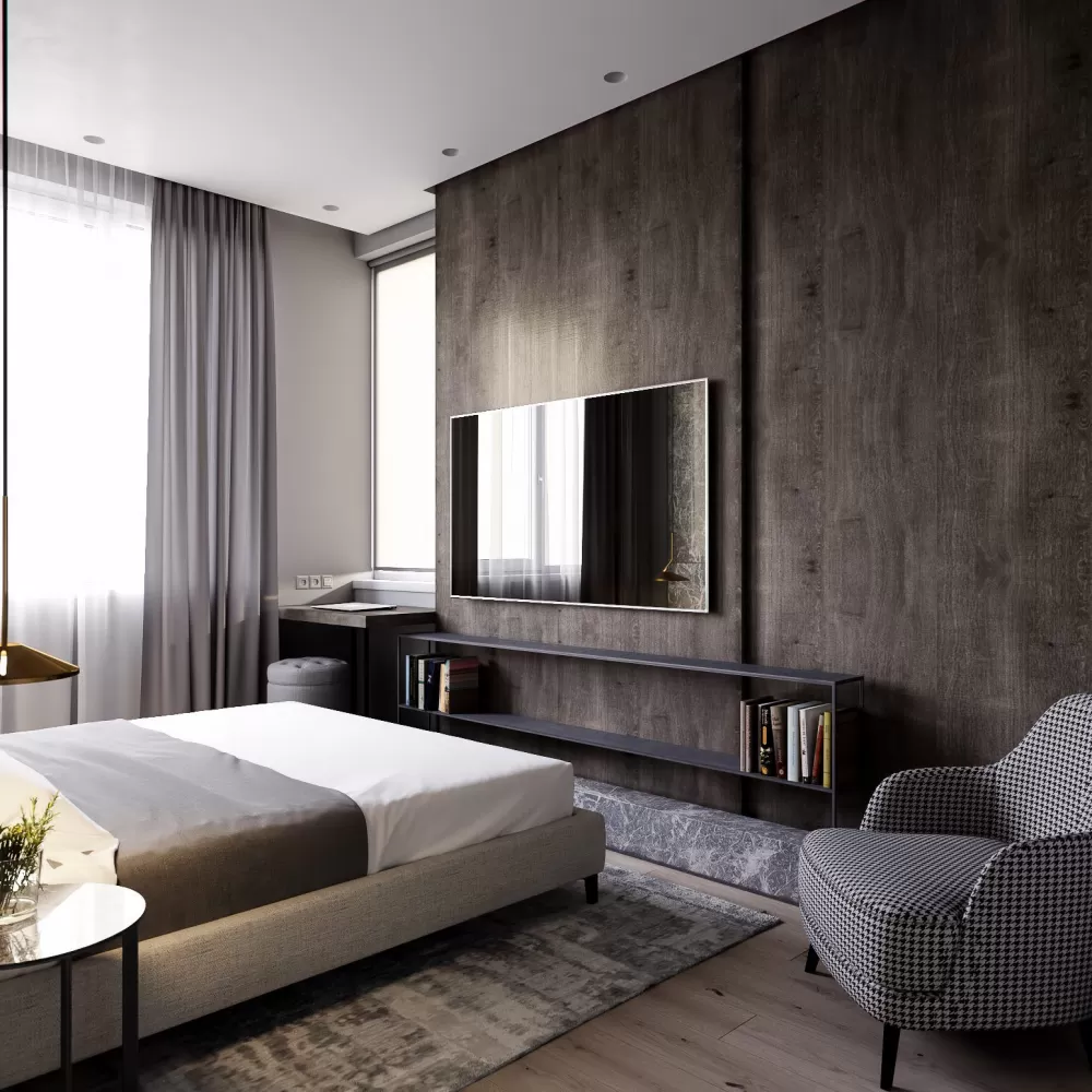 Спальня — ЖК Французский Квартал — квартира 82 м.кв — Art Partner