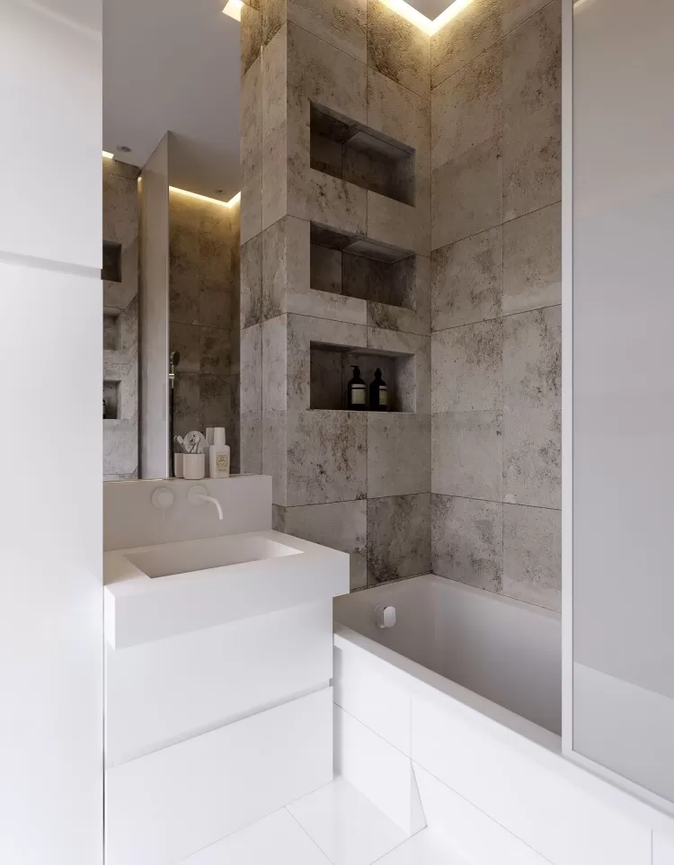 Фото дизайна: Санузел – Проект квартиры  на бул. Леси Украинки — 76 м.кв. – 312