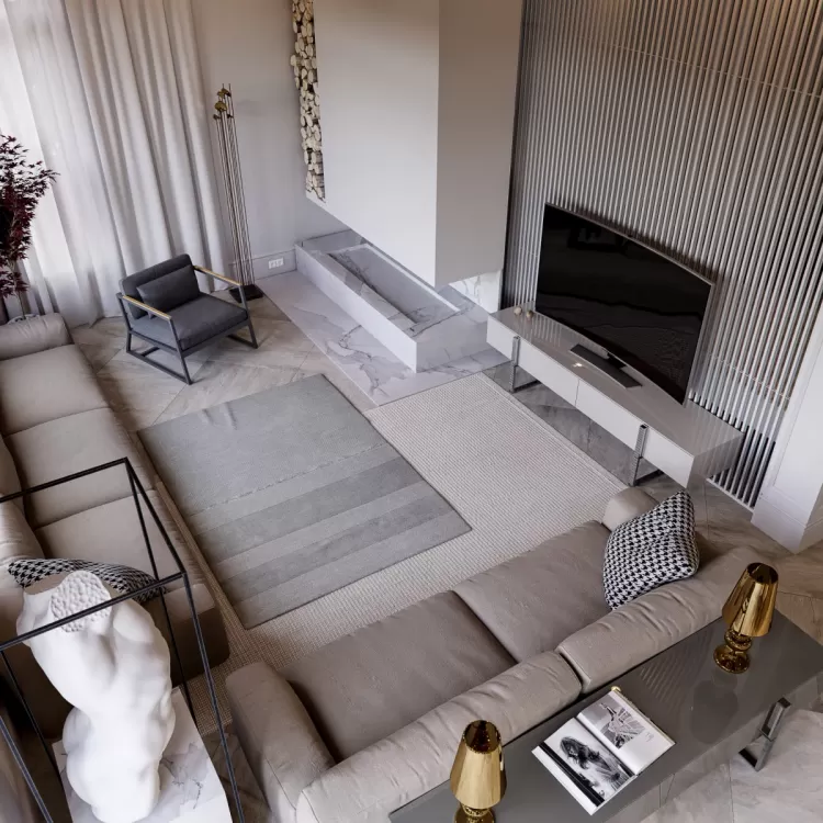 Вітальня - ЖК Італійський Квартал - будинок 108 м.кв - Art Partner