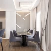 Столовая в дизайн-проекте 3-комнатной квартиры ЖК Аметист - 84м.кв. — BoDesign